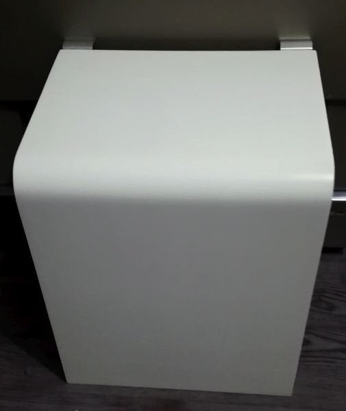 1x Auping aanhaaktafel hoog 34.5 cm Kleur: wit, Ophalen, Eenpersoons, Wit, 140 cm