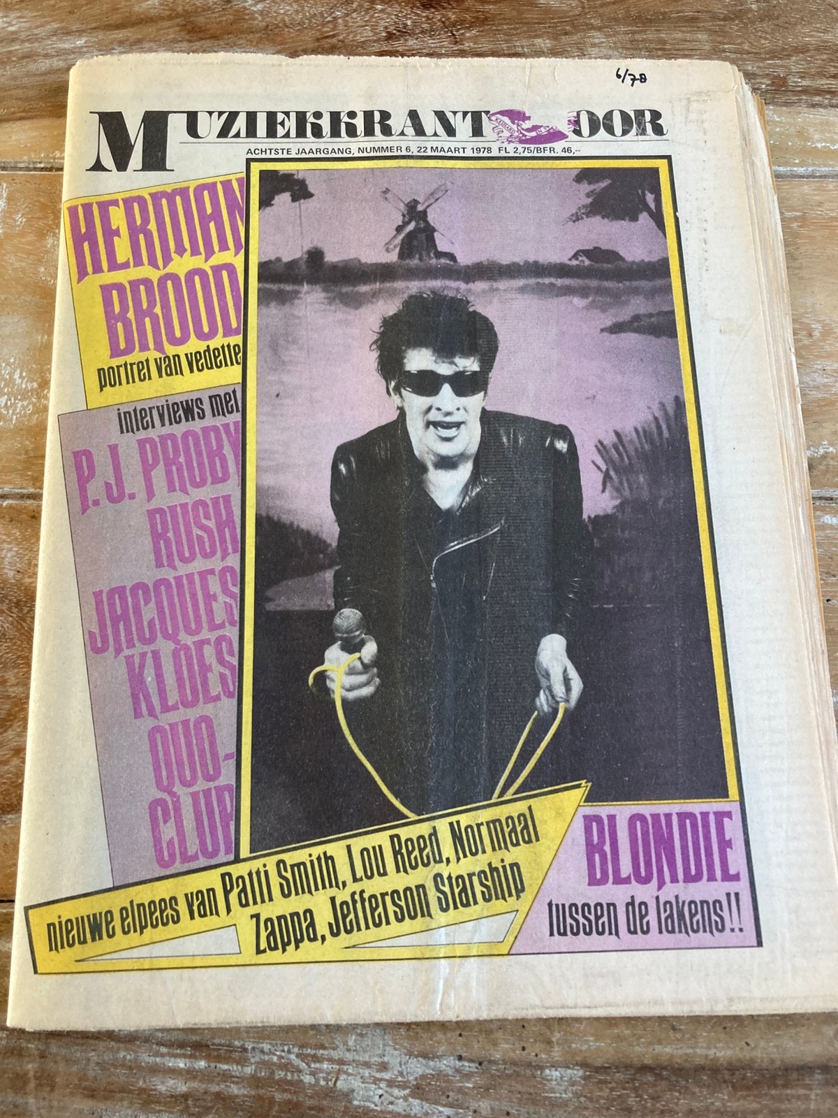 Muziekkrant OOR 1978 Herman Brood RUSH The Damned BLONDIE, Ophalen of Verzenden, Zo goed als nieuw, Muziek, Film of Tv