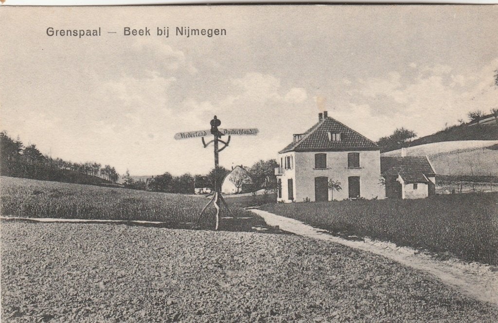 beek bij nijmegen- grenspaal, Verzamelen, Ophalen of Verzenden, Voor 1920, Gelderland