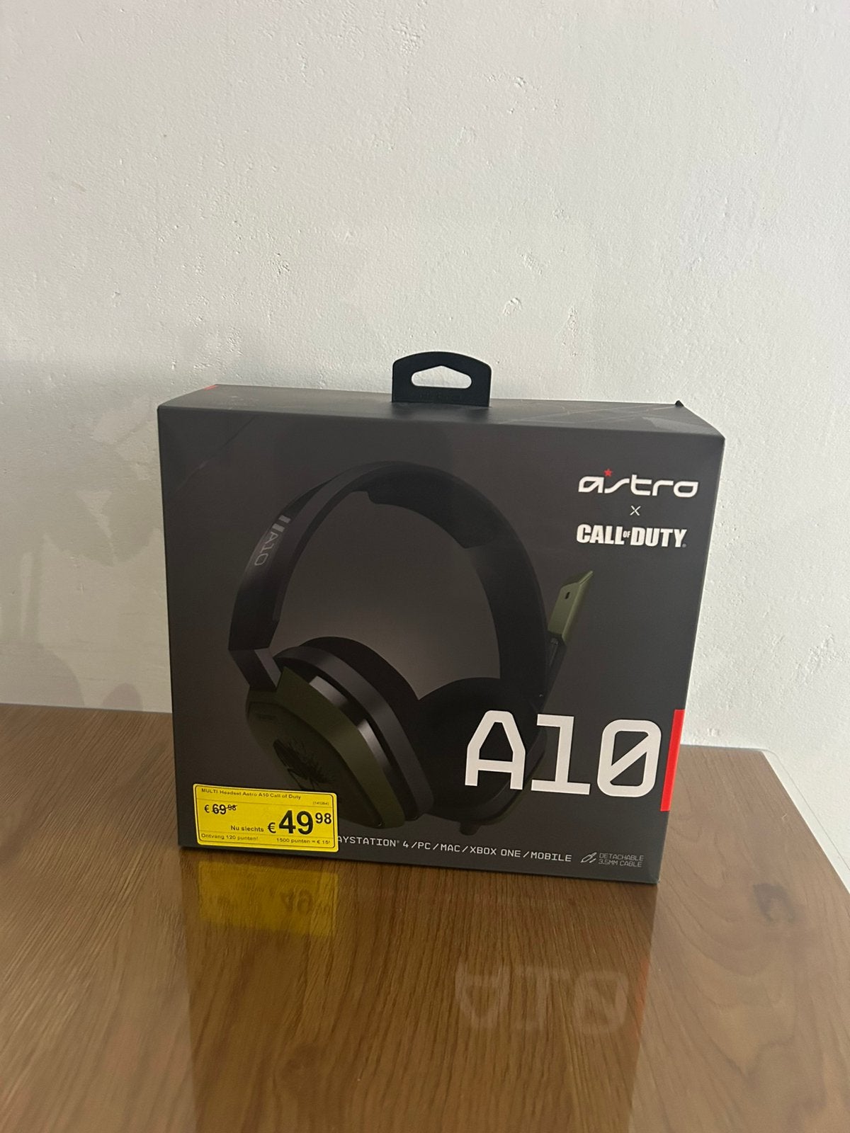 Astro A10 Gaming Headset Call of Duty Edition, Overige merken, Ophalen of Verzenden, Groen, Microfoon