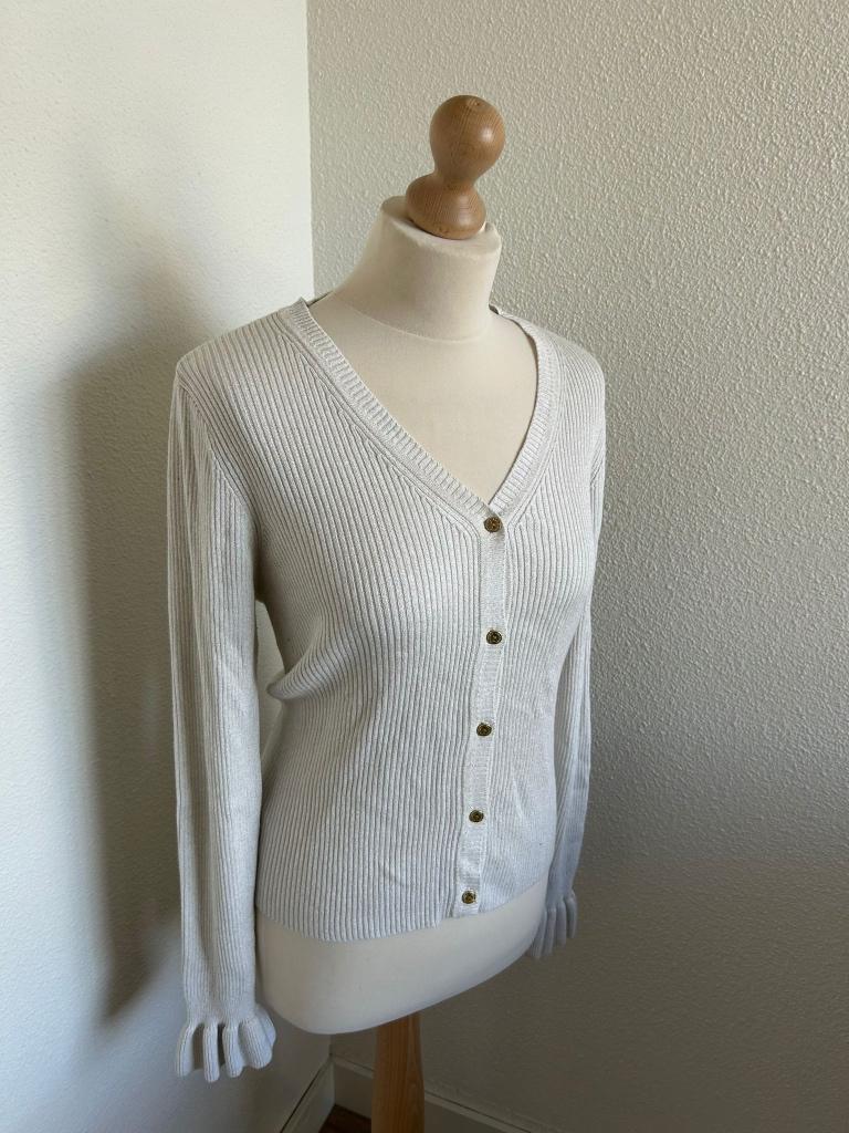 Fabienne Chapot maat L Simone cardigan vest 407, Kleding | Dames, Beige, Maat 42/44 (L), Ophalen of Verzenden, Zo goed als nieuw