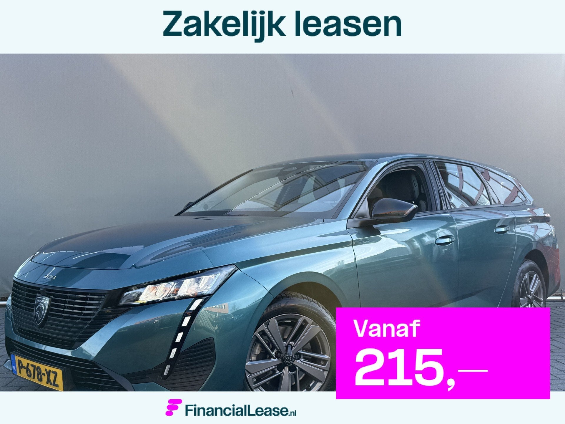 Peugeot 308 SW BWJ 2022 1.2 PureTech131 PK Active Pack Busin, Stof, Gebruikt, 1199 cc, Blauw