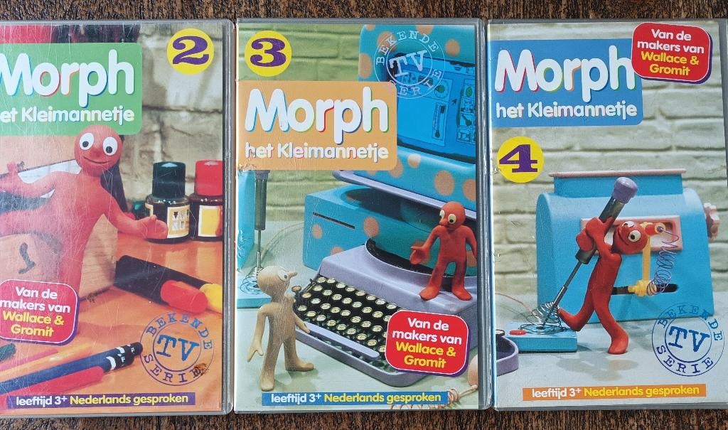 Morph, het kleimannetje VHS, Gebruikt, Alle leeftijden, Ophalen of Verzenden, Poppen of Stop-motion