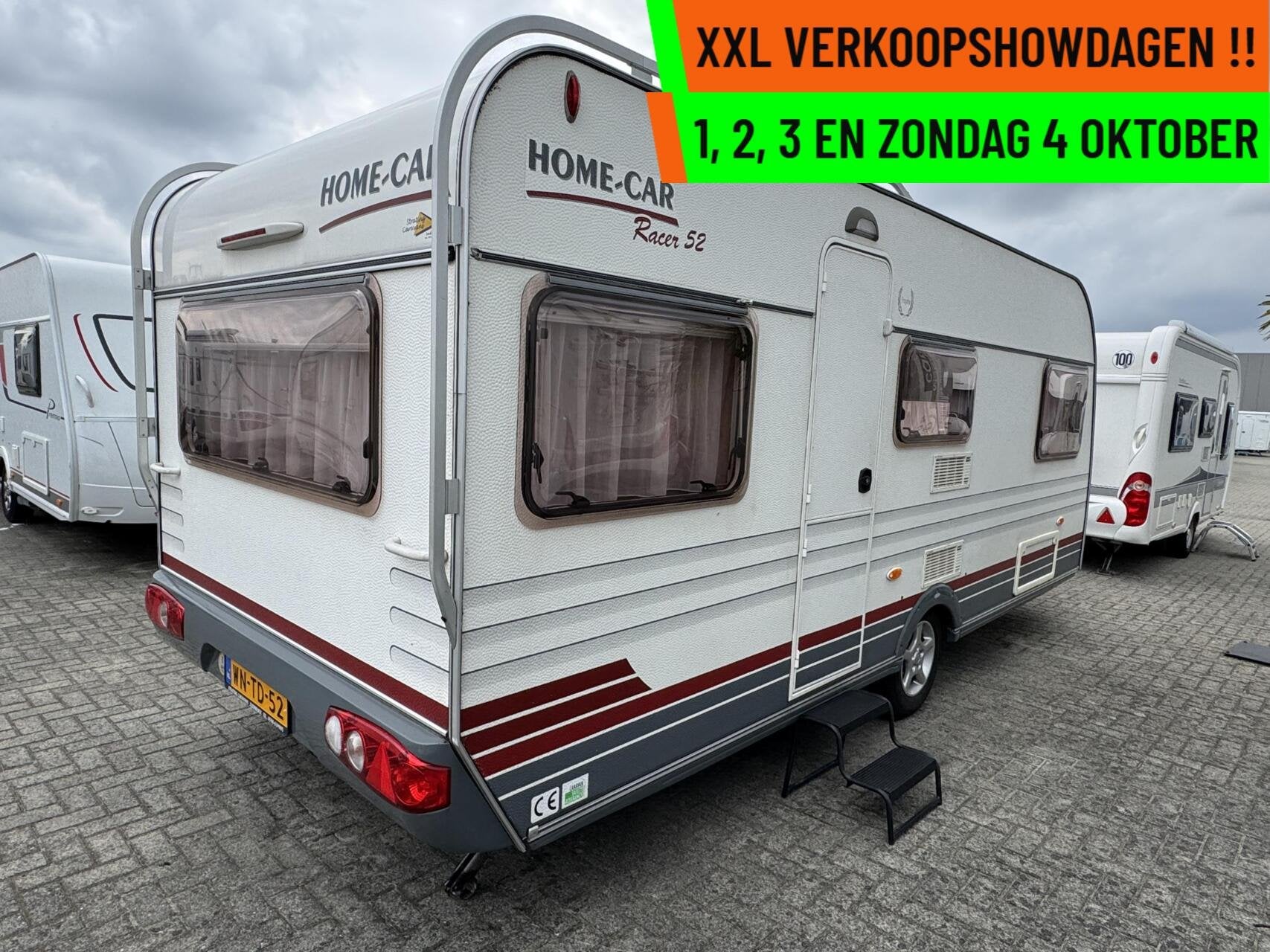 Home-car RACER 52 - XXL VERKOOPSHOW 1,2,3 & 4 OKT. 10-17 UUR, Home-car, Rondzit, 7 tot 8 meter, Bedrijf