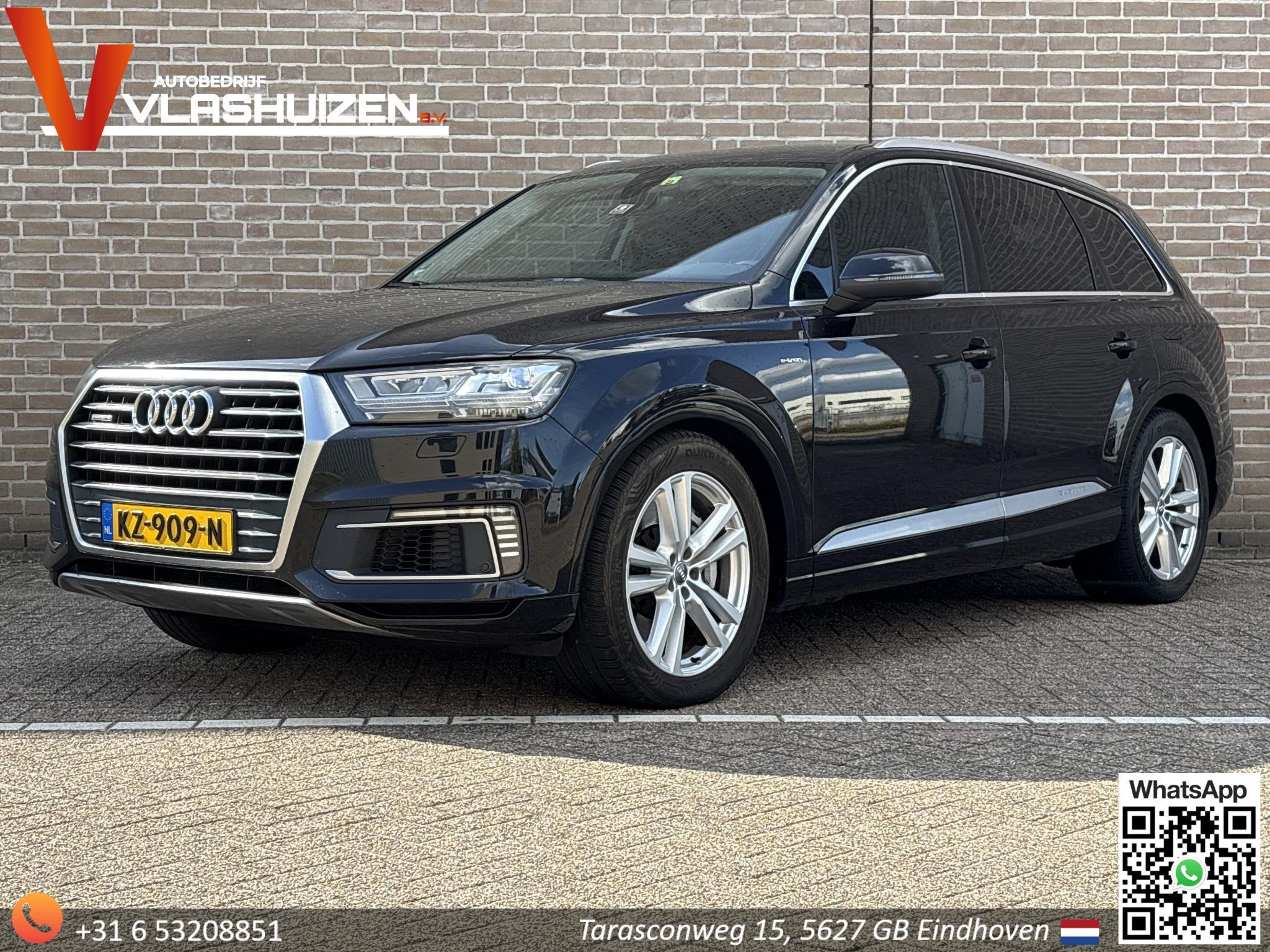 Audi Q7 3.0 TDI e-tron quattro Premium | € 13.200,- NETTO!, Auto's, Automaat, Gebruikt, 2420 kg, Zwart