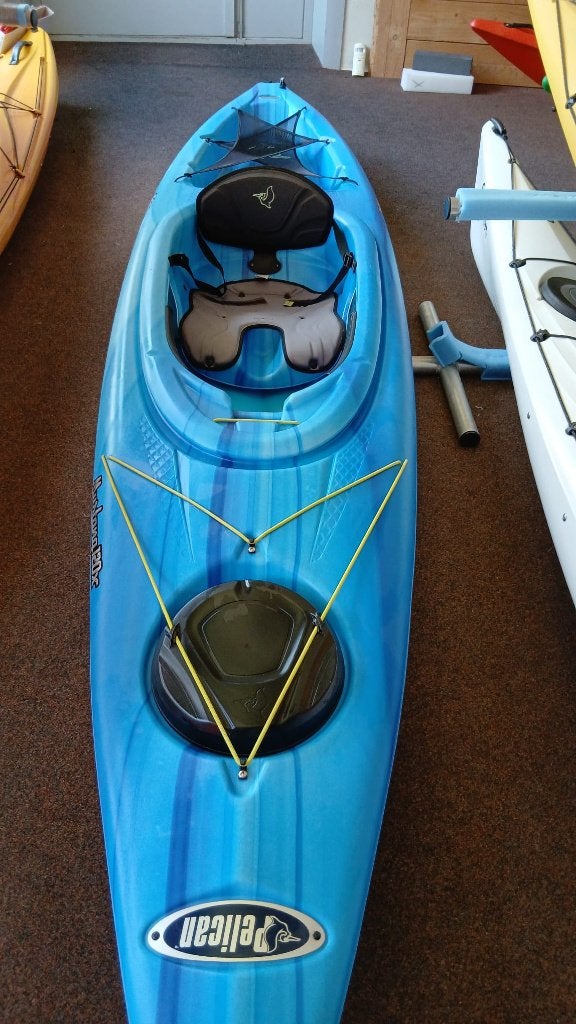 Als nieuw Pelican Mustang toerkajak. heerlijk stabiel, Watersport en Boten, It West 12, 9216 XE Oudega, Eén persoon, Kanohandel