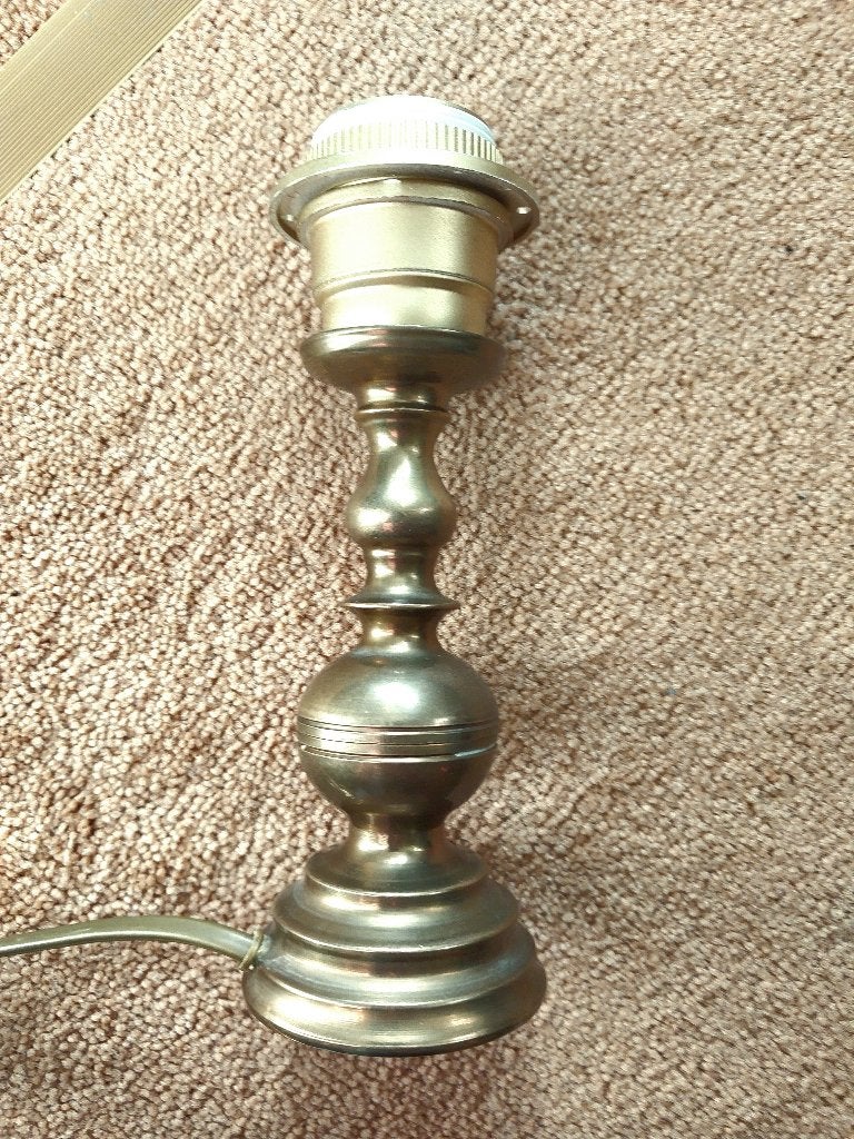 Hotel Chique schemerlamp 18cm messing koper brons lamp led, Verzenden, Zo goed als nieuw, Overige materialen