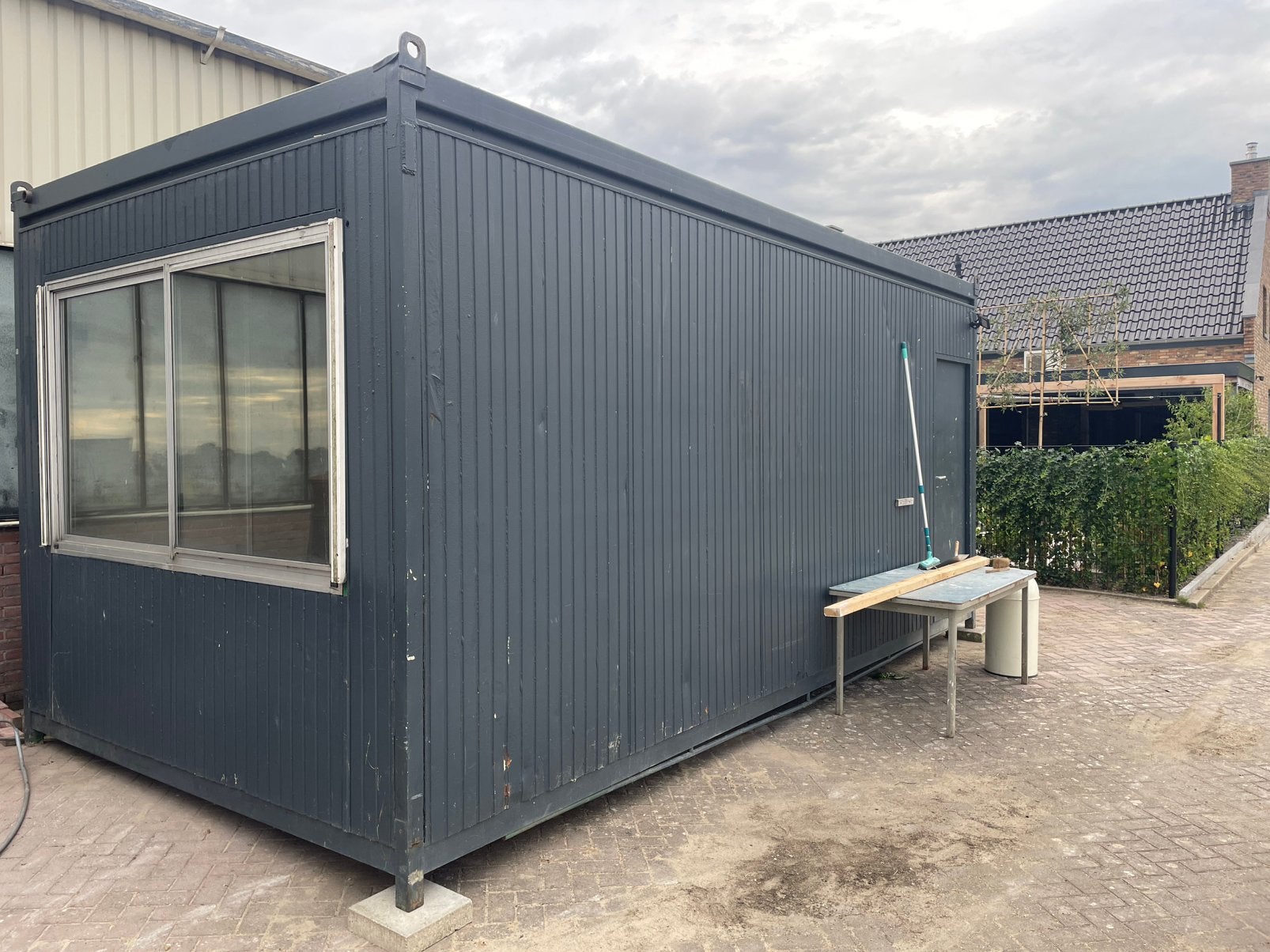 Schaftkeet, unit, zuipkeet 6x3m, Tuin en Terras, Tuinhuizen, Ophalen, Overige typen, 1 raam, Metaal