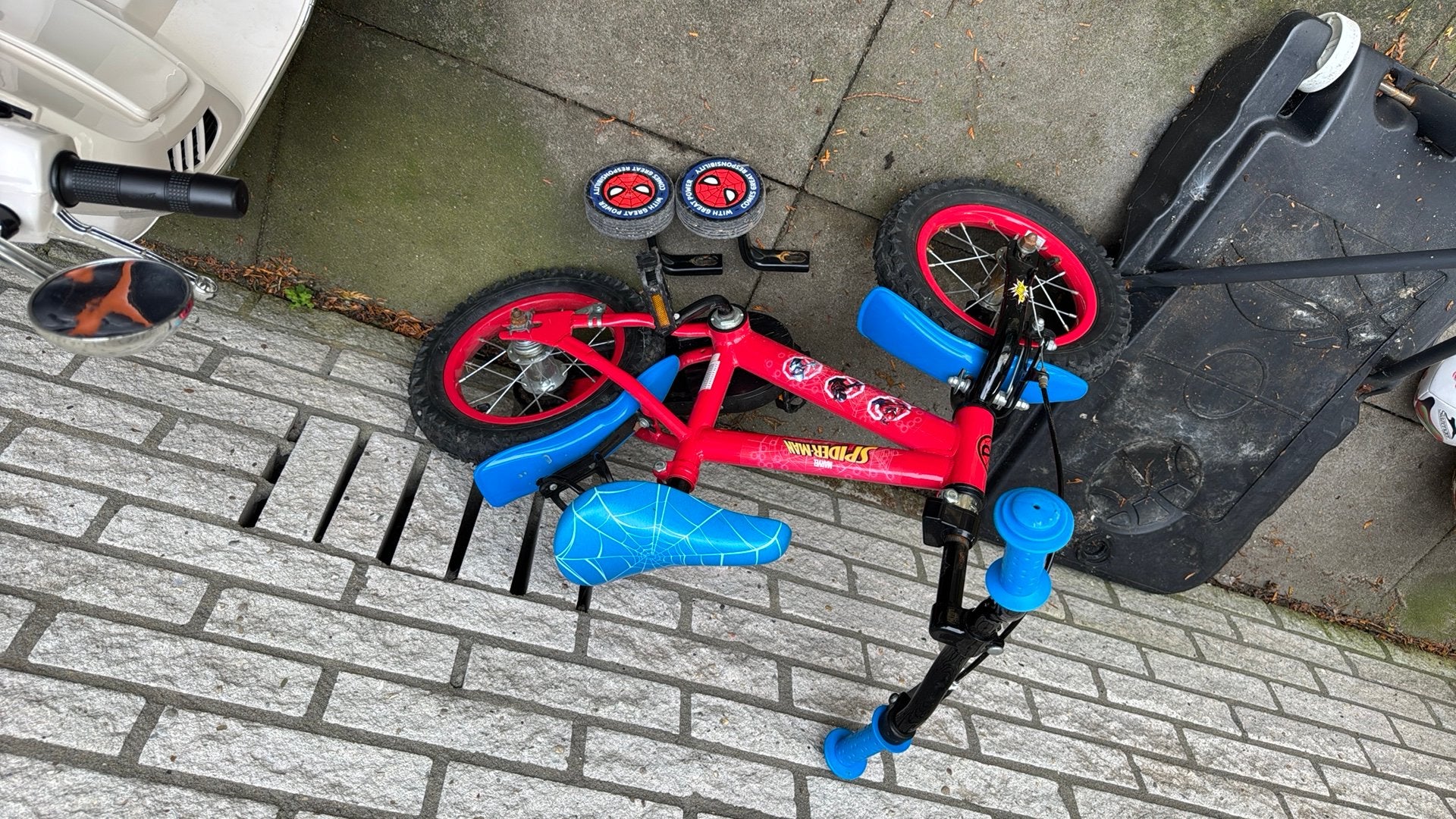 Spiderman fiets