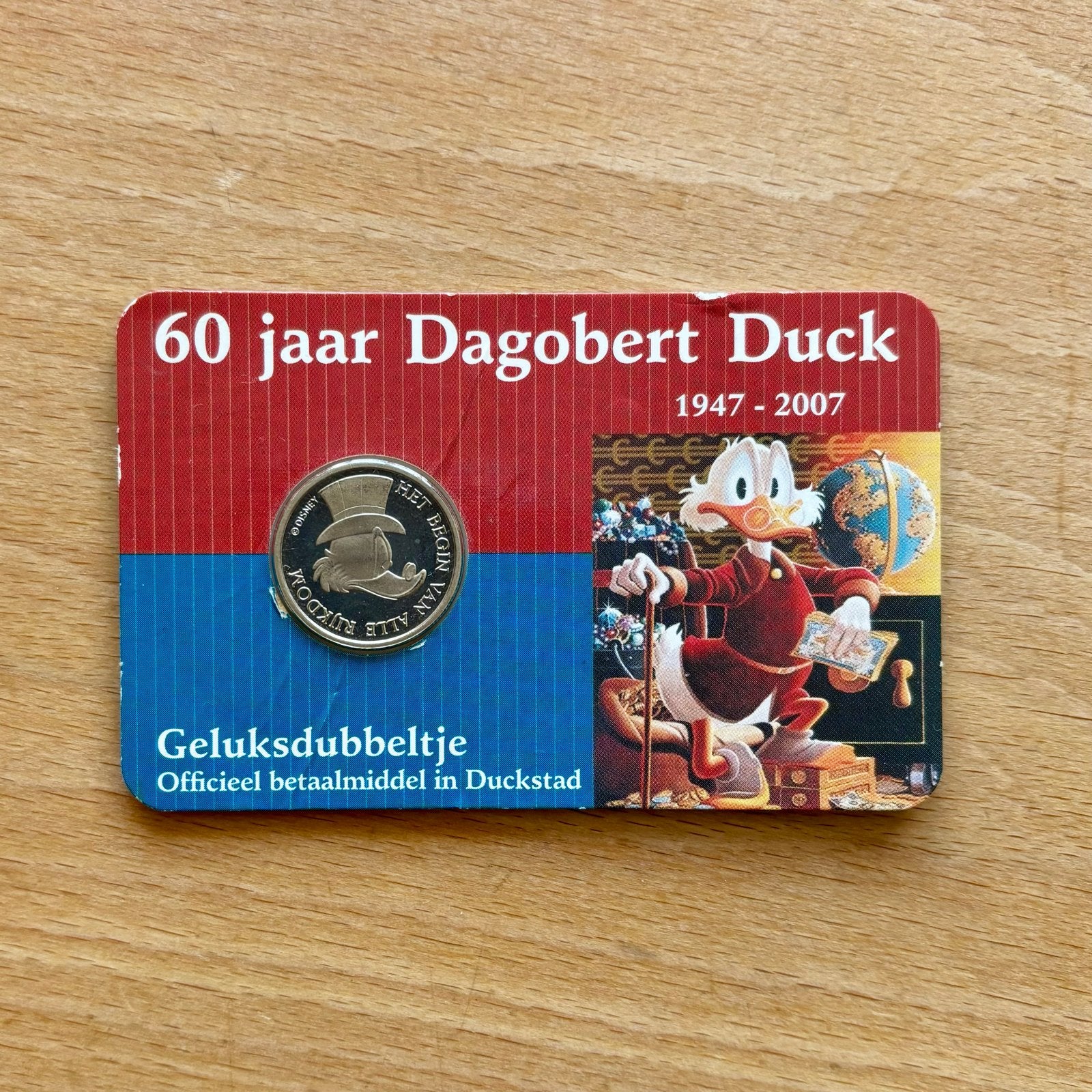 Donald Duck Geluksdubbeltje ABN AMRO & Dagobert Duck 60 jaar, Ophalen of Verzenden, Koningin Beatrix, 10 cent, Setje