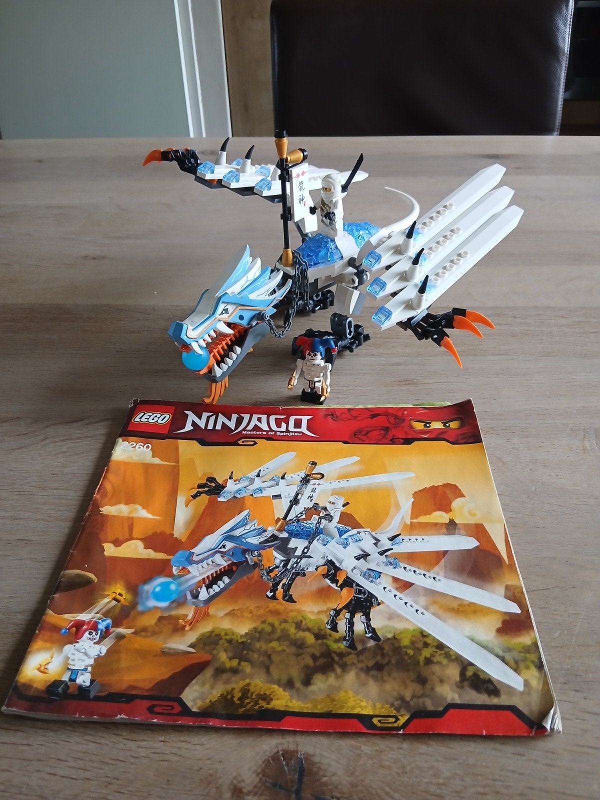 Lego ninjago set 2260 , ijsdraak, Compleet, Gebruikt, Lego, Ophalen of Verzenden