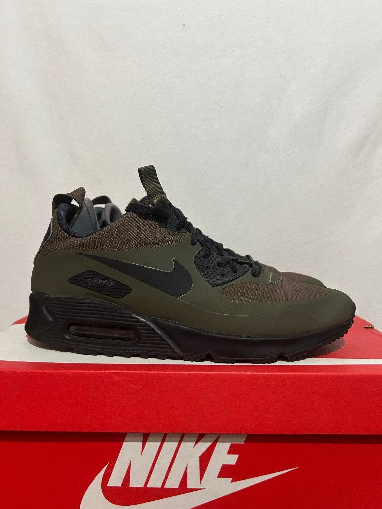 ALS NIEUW! Maat 44 - Nike Air Max 90 Mid Winter Dark Loden, Overige kleuren, Verzenden, Nike, Nike