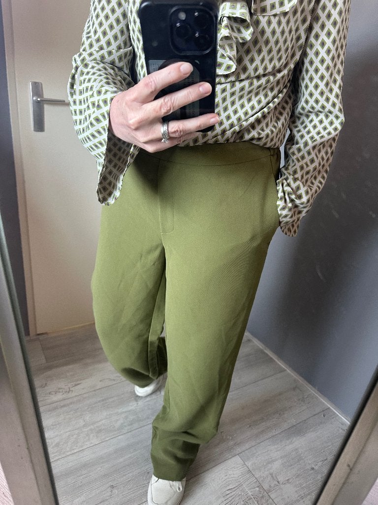 Broek Msch Copenhagen, Ophalen of Verzenden, Zo goed als nieuw, Groen, Lang