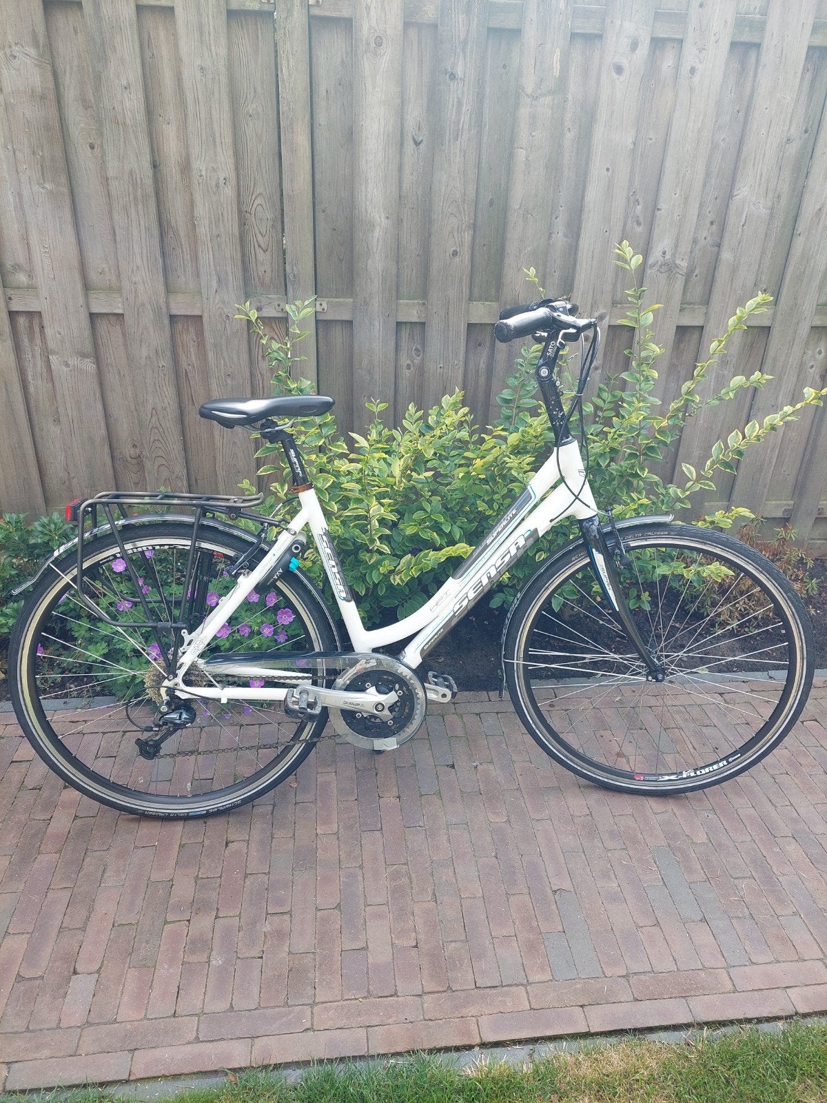 Sensa Superlite Damesfiets - Wit, 28 inch, 27 versnellingen, 28 inch, Velgrem, Meer dan 20 versnellingen, Ophalen