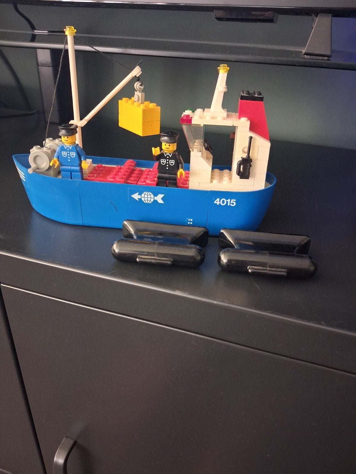 Vintage lego Vrachtschip 4015., Ophalen of Verzenden, Gebruikt