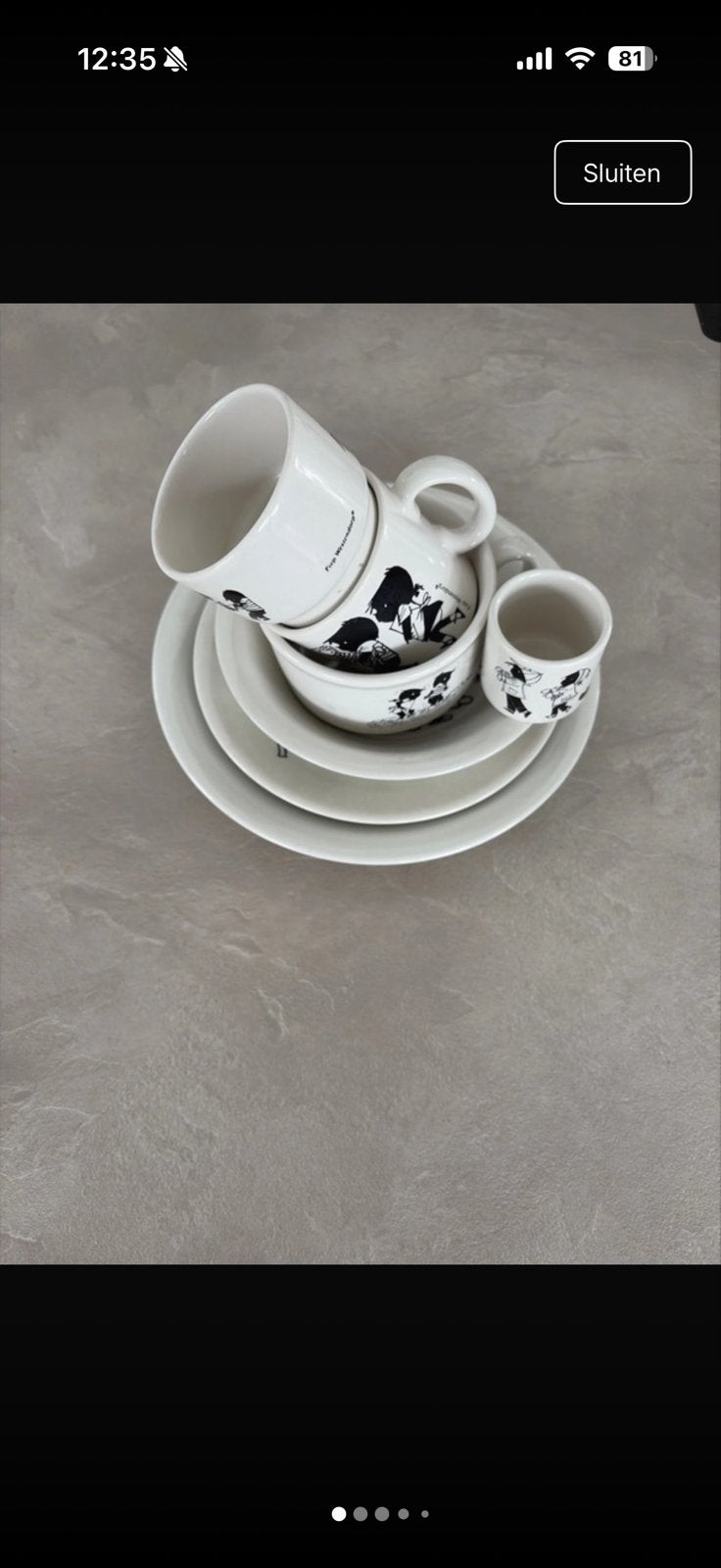 Fiep Westendorp servies (Jip en Janneke), Huis en Inrichting, Keuken | Servies, Ophalen, Gebruikt, Overige merken, Keramiek