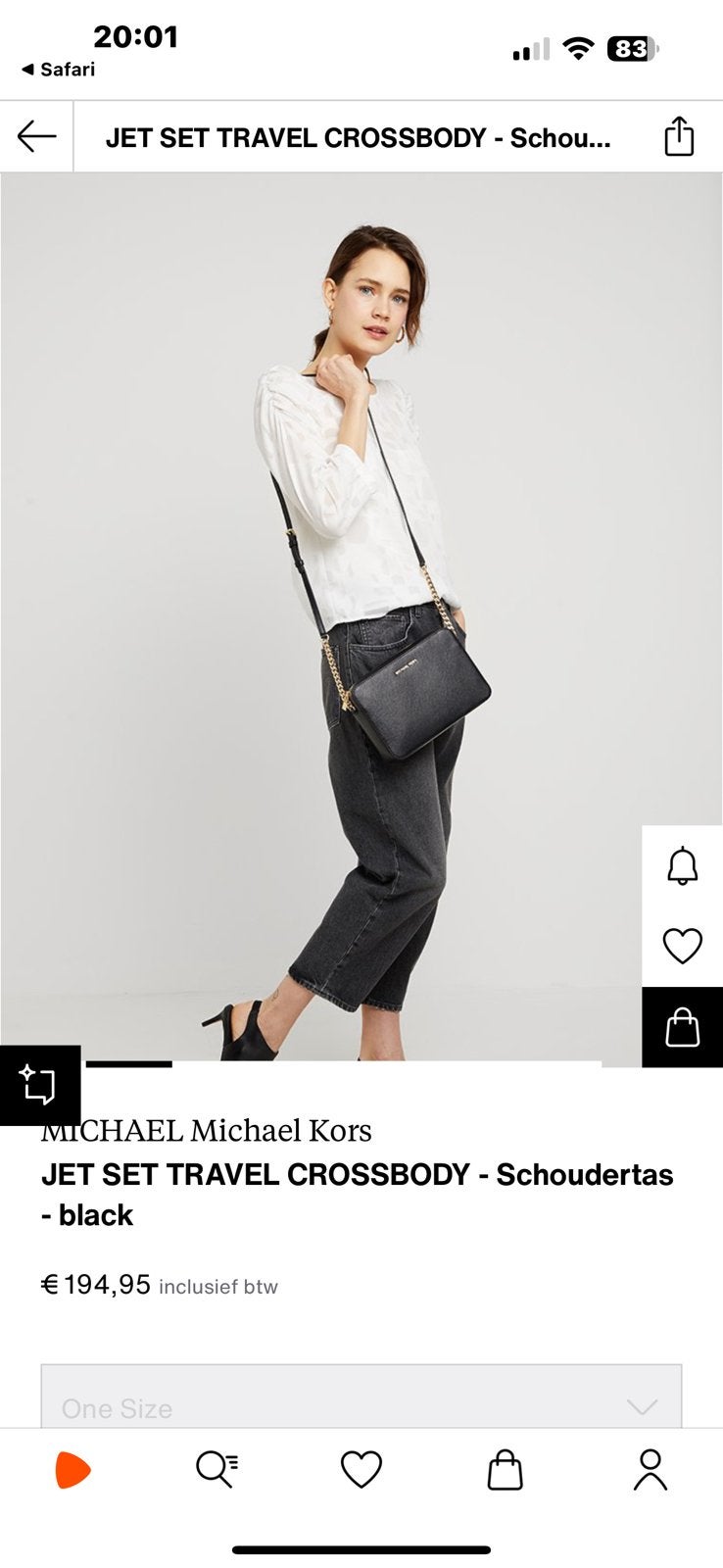 michael kors tas, Ophalen of Verzenden, Nieuw, Zwart, Schoudertasje
