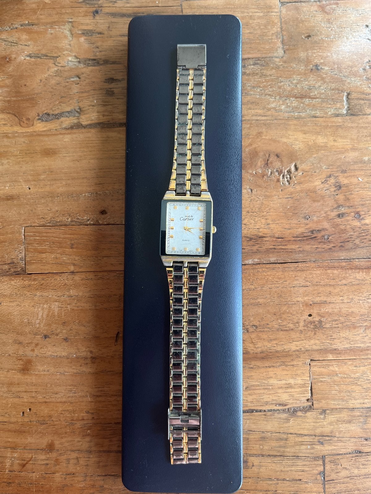 Must de cartier vinage Quartz horloge, Overige merken, Staal, Gebruikt, Staal