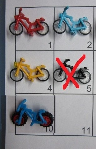 L267 LEGO FIETSEN FIETSWIEL 1 STUK EN/OF TWEEDELIG 4719c02, Lego, Ophalen of Verzenden, Losse stenen, Lego Nederland B.V.
