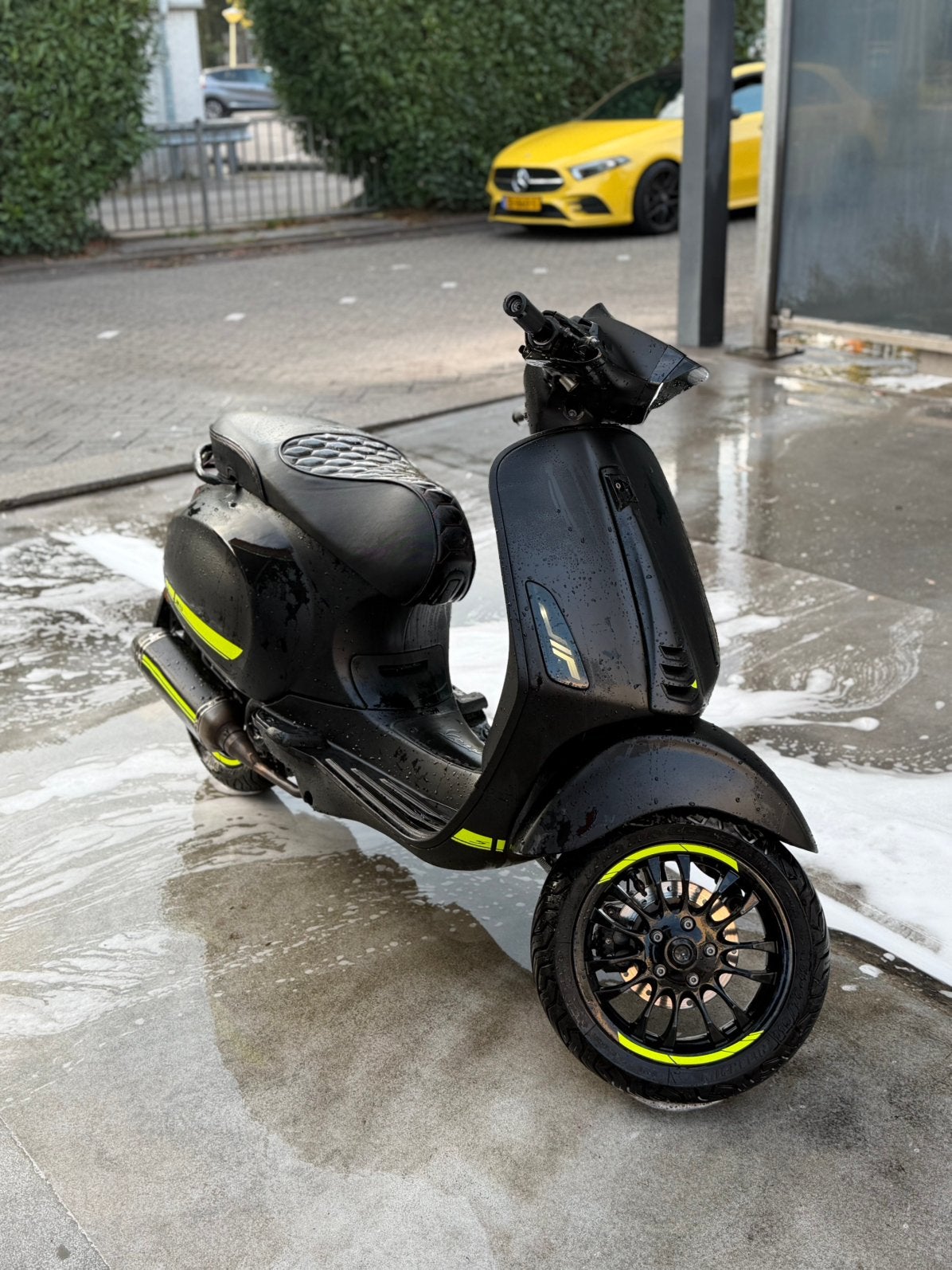 Vespa Sprint Mat Zwart, Fietsen en Brommers, Gebruikt, Overige modellen, Maximaal 45 km/u, Ophalen of Verzenden