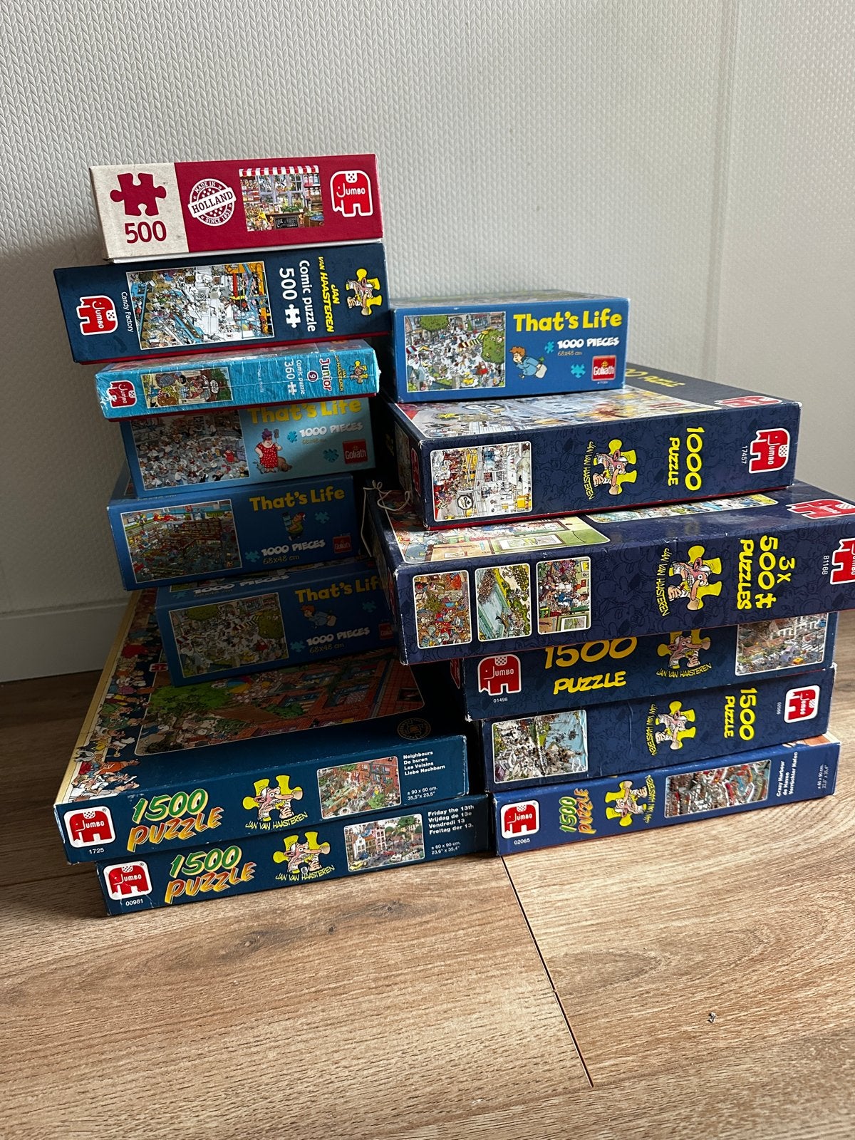 collectie Van Haasteren legpuzzels (500, 1000, 1500 stukjes), Ophalen of Verzenden, Meer dan 1500 stukjes, Gebruikt, Legpuzzel