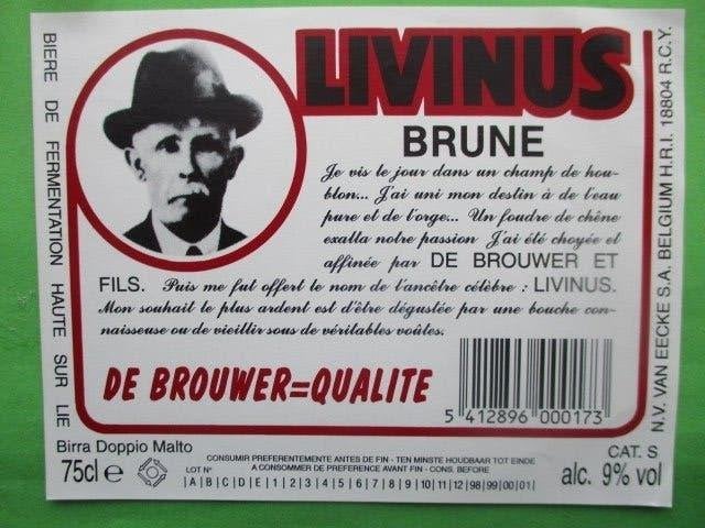 bieretiket Belgie 30-7 (6V) v eecke, Ophalen of Verzenden, Zo goed als nieuw, Overige typen, Overige merken