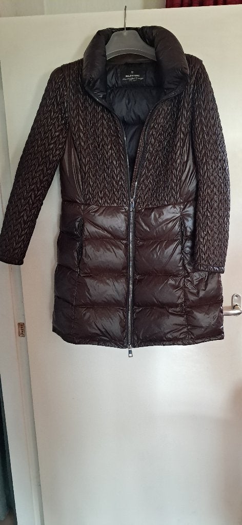 Bruine winterjas van Milestone maat 40, Maat 38/40 (M), Bruin, Milestone, Ophalen of Verzenden