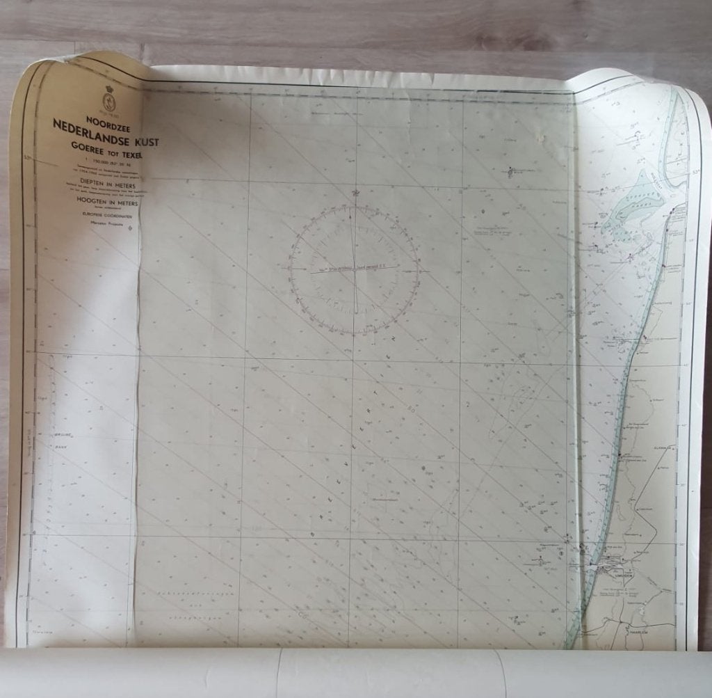 Zeekaart 1350 van Goerree tot Texel, Boeken, Onbekend, Ophalen of Verzenden, 1800 tot 2000, Nederland