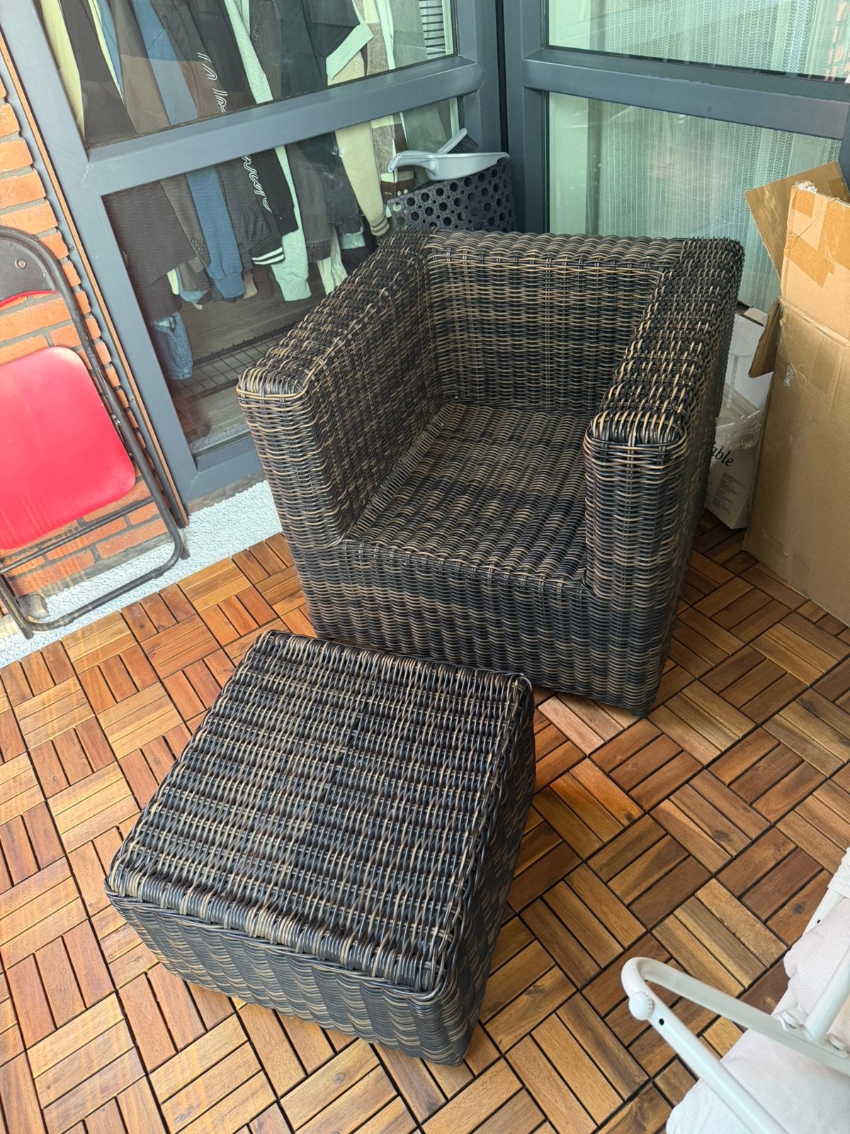 Tuinset €120,-, Tuin en Terras, Tuinsets en Loungesets, Zo goed als nieuw, Stoel, Ophalen