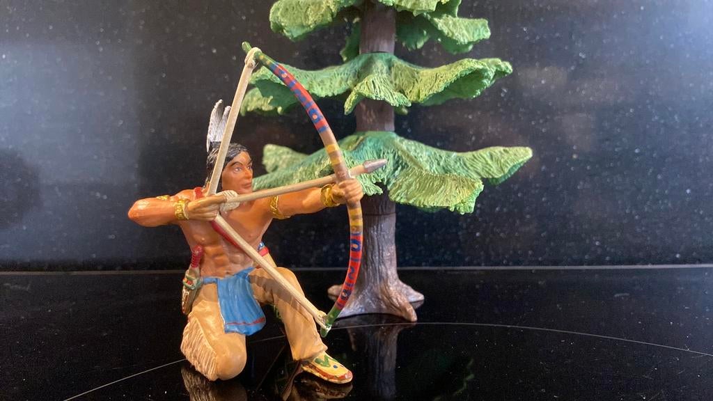 Schleich Wildwest: Sioux knielende boogschutter, Ophalen of Verzenden, Zo goed als nieuw