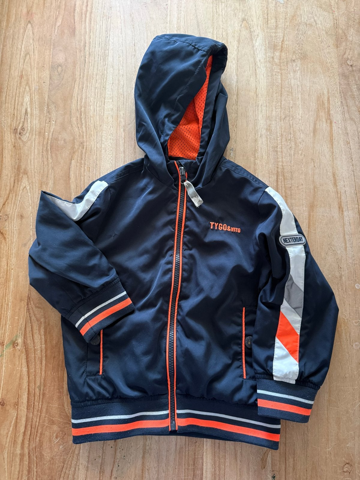 Stoere TYGO & VITO jas voor jongens - Maat 98/104, Ophalen of Verzenden, Zo goed als nieuw, Jongen