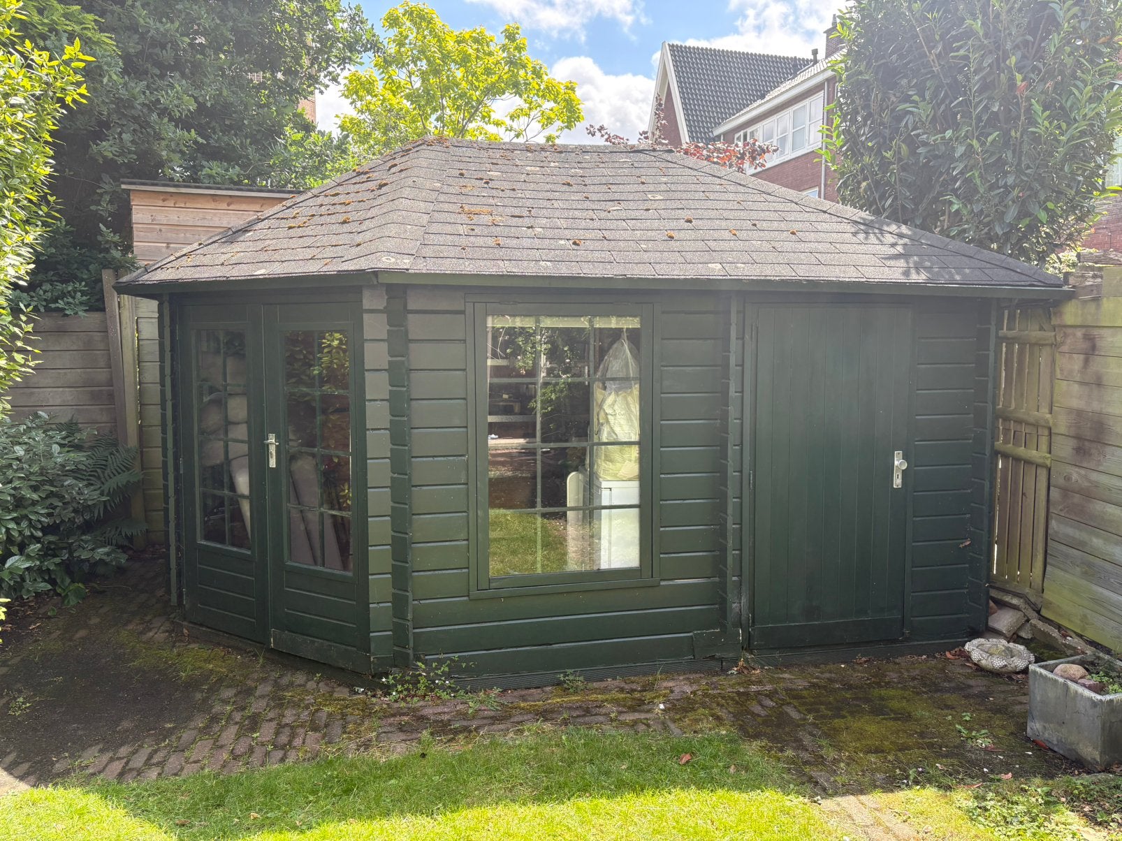 Groot tuinhuis hout 4 x 3 x 2.70m houten schuur schuurtje, Ophalen, 250 tot 500 cm, Hout, 200 tot 400 cm