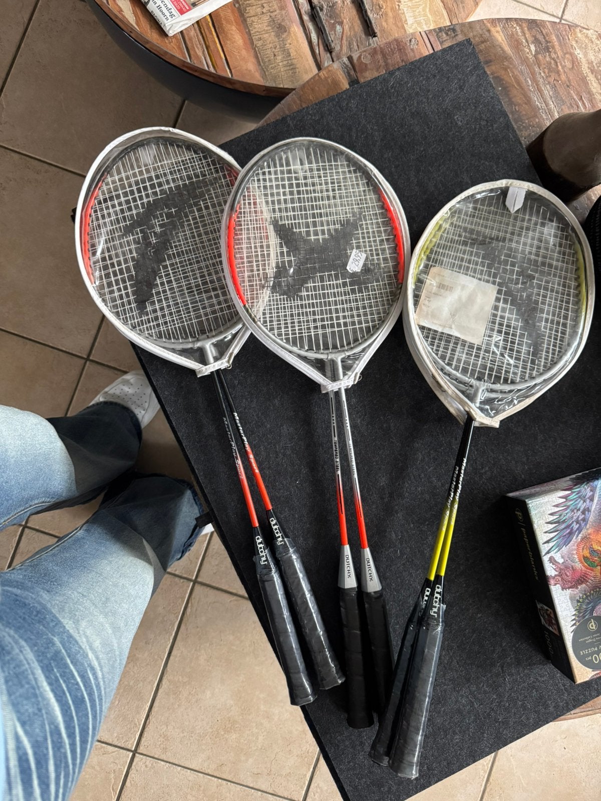 3x 2 badminton rackets, Sport en Fitness, Badminton, Ophalen of Verzenden, Zo goed als nieuw, Racket(s)
