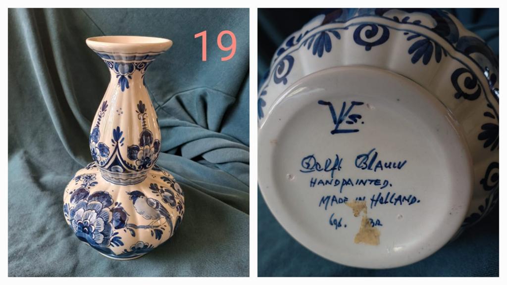 Prachtige Delfts Blauwe vaas - Opbrengst naar Roparun, Antiek en Kunst, Ophalen