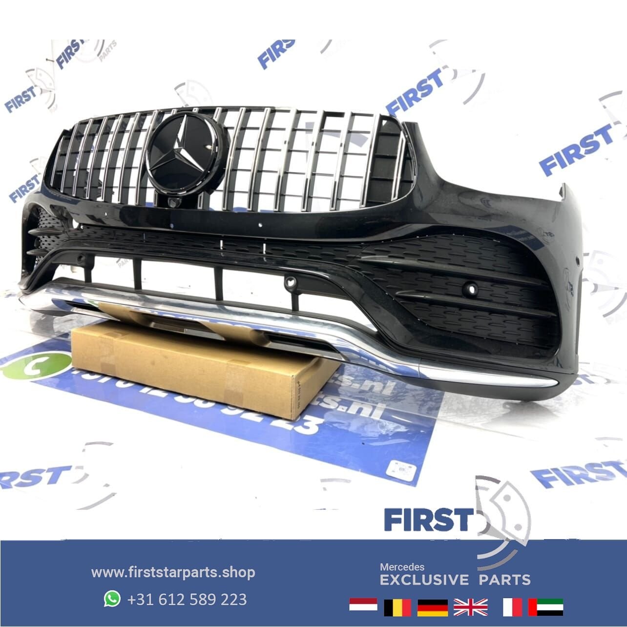 W253 FACELIFT GLC 43 AMG VOORBUMPER COMPLEET Mercedes 2016-2, Gebruikt, -, Voor, Ophalen of Verzenden