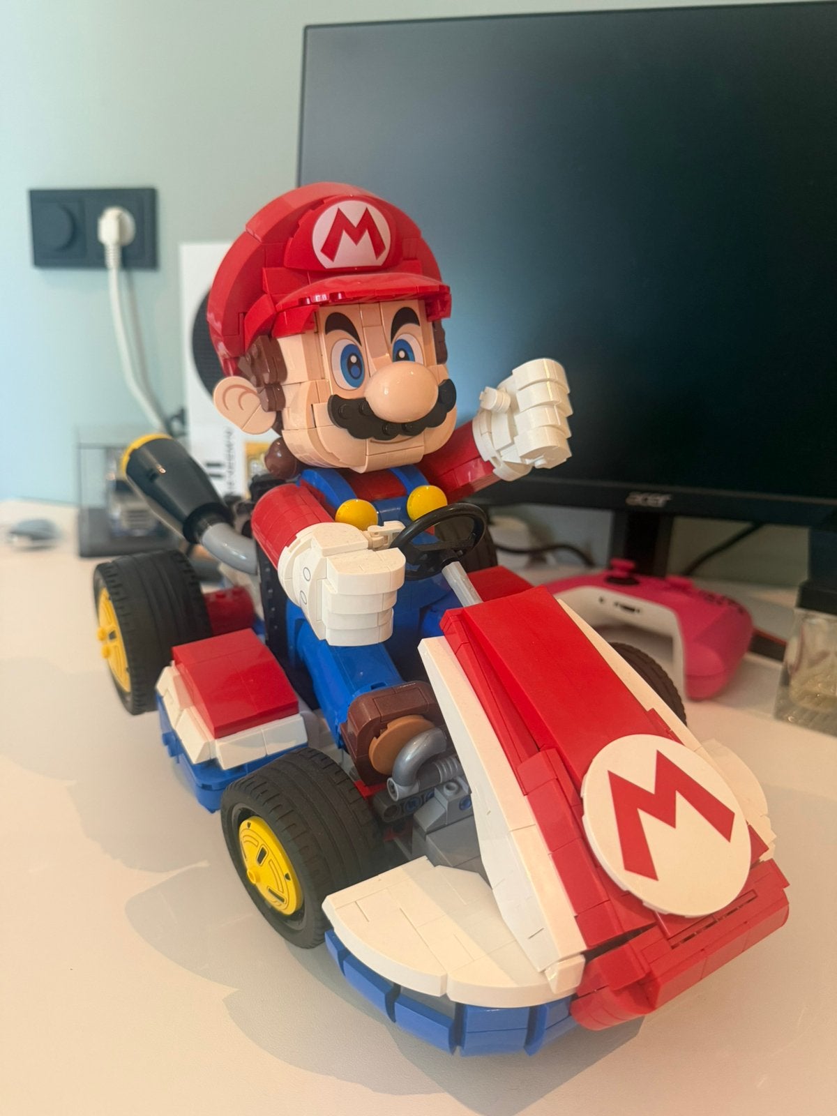 Lego mario kart auto, Kinderen en Baby's, Speelgoed | Duplo en Lego, Ophalen, Zo goed als nieuw