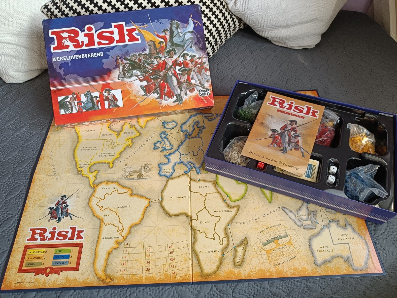 Risk Wereldoorlog bordspel, Hobby en Vrije tijd, Drie of vier spelers, Ophalen of Verzenden, Zo goed als nieuw, Parker