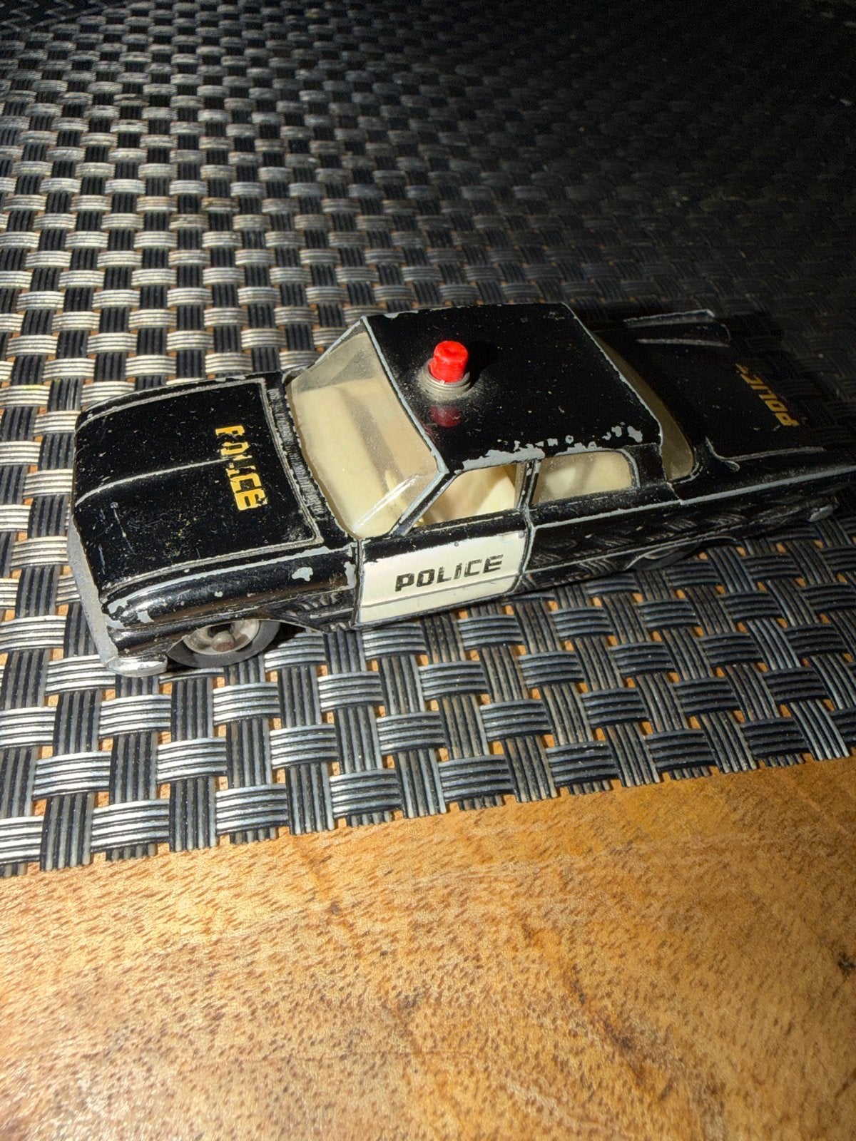 Dinky toys Vintage Politie Speelgoedauto - Zwart Metaal, Ophalen of Verzenden
