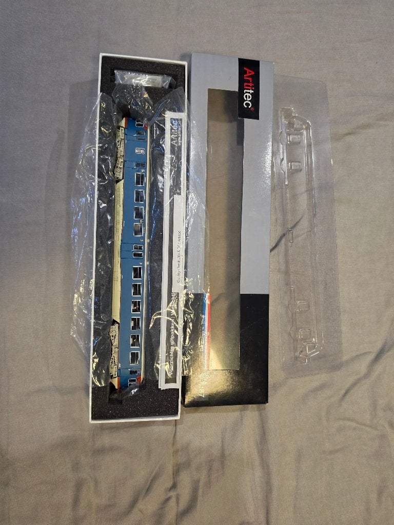 Artitec NS DE1 41 blauw wit dak DCC Sound H0, Overige merken, Treinset, Gelijkstroom, Nieuw