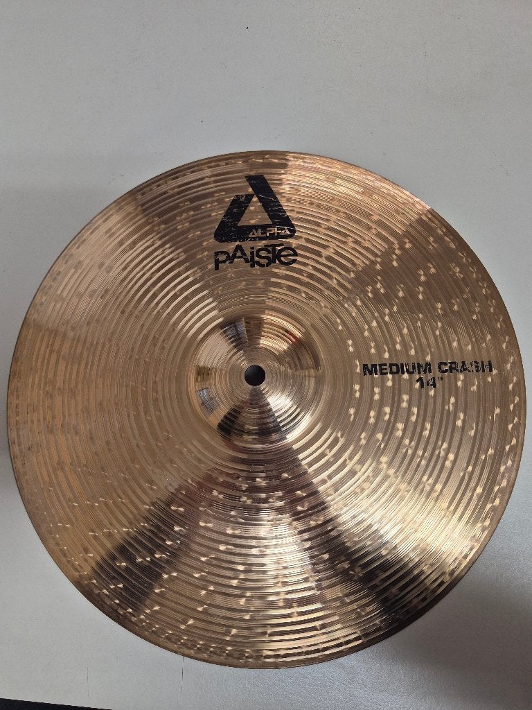 Paiste Alpha Medium Crash 14 inch bekken, Muziek en Instrumenten, Ophalen of Verzenden, Gebruikt, Overige soorten