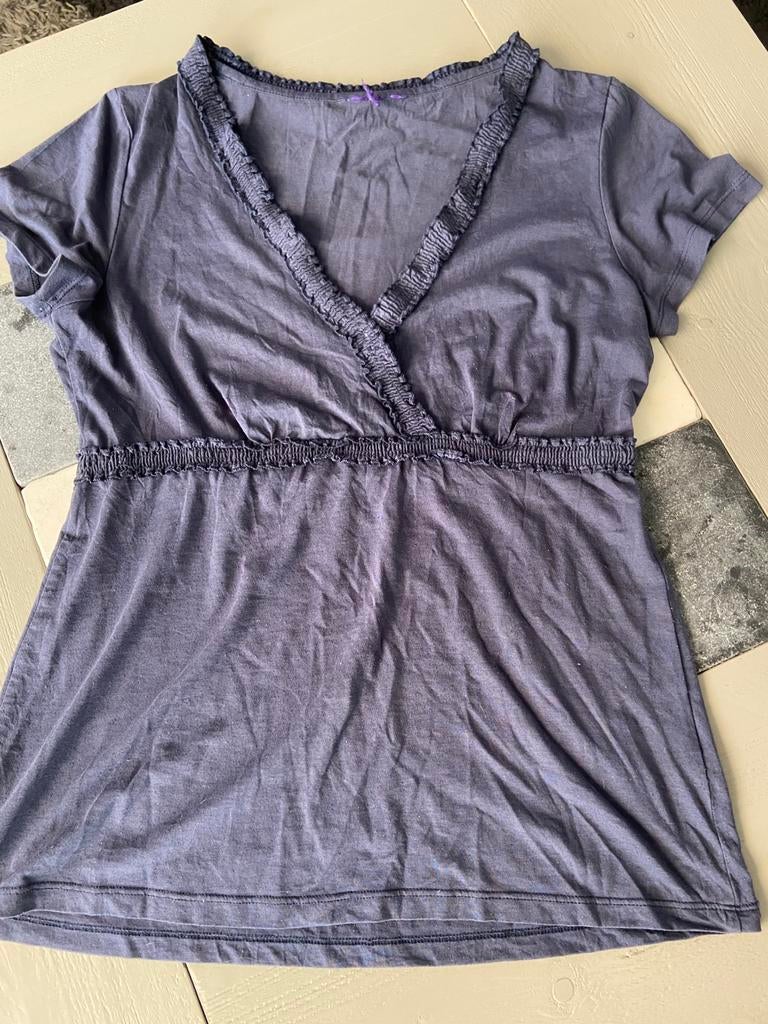 Leuke tuniek mt S voor 1 euro !!!, Blauw, Ophalen of Verzenden, Maat 36 (S), Gedragen