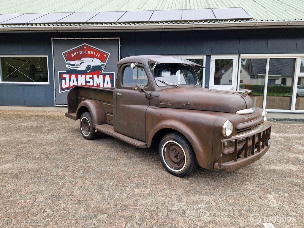 Dodge Pick up 1/2 ton stepside B serie Pilot window 1950, Auto's, Dodge, Gebruikt, Bedrijf, Handgeschakeld, SUV of Terreinwagen
