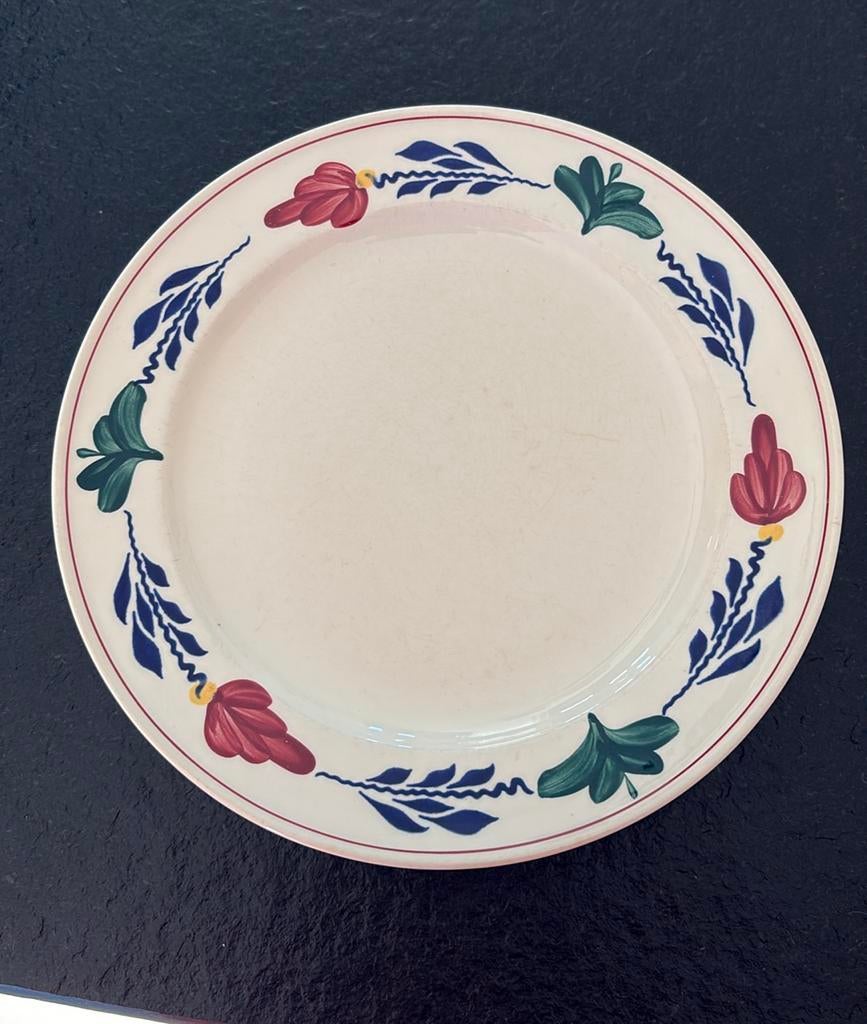 Boerenbont Grote borden, Huis en Inrichting, Keuken | Servies, Ophalen of Verzenden, Zo goed als nieuw, Bord(en), Aardewerk