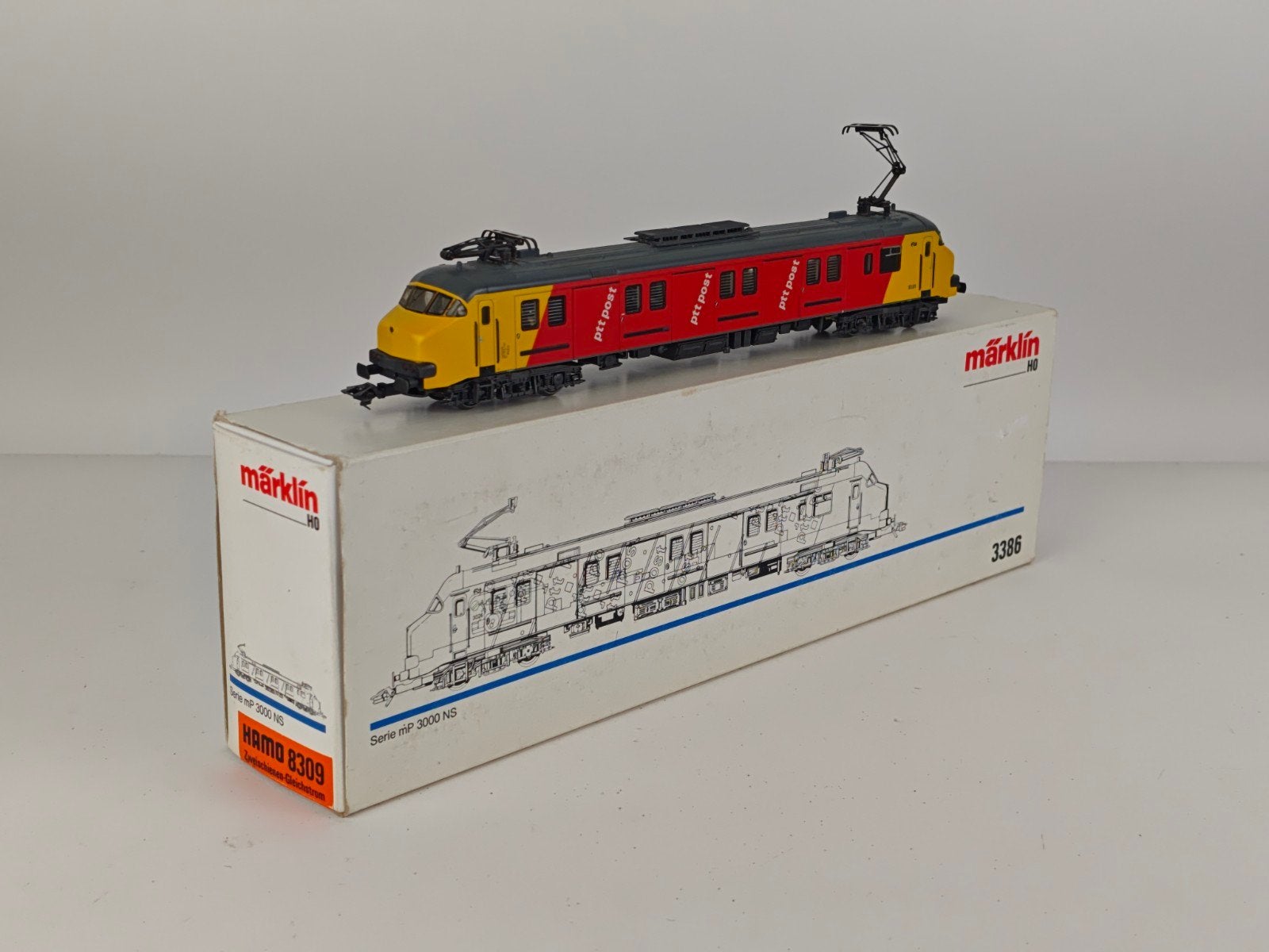 Märklin Hamo 8309 NS Serie mP 3000 PTT Post Locomotief, Hobby en Vrije tijd, Modeltreinen | H0, Ophalen of Verzenden, Märklin