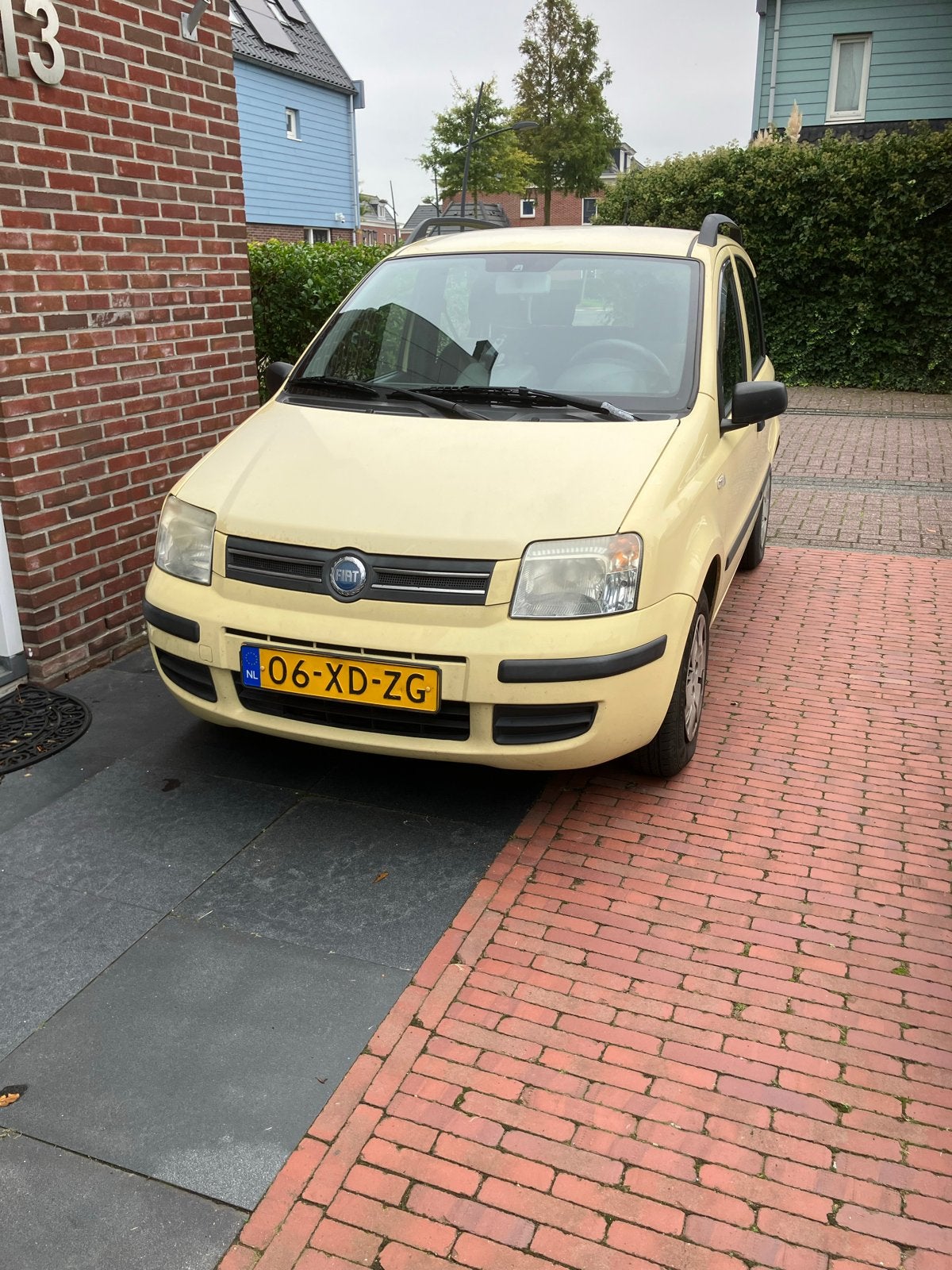Fiat Panda 1.2 44KW 60PK 2007 Geel, Auto's, Voorwielaandrijving, Handgeschakeld, Particulier, 835 kg