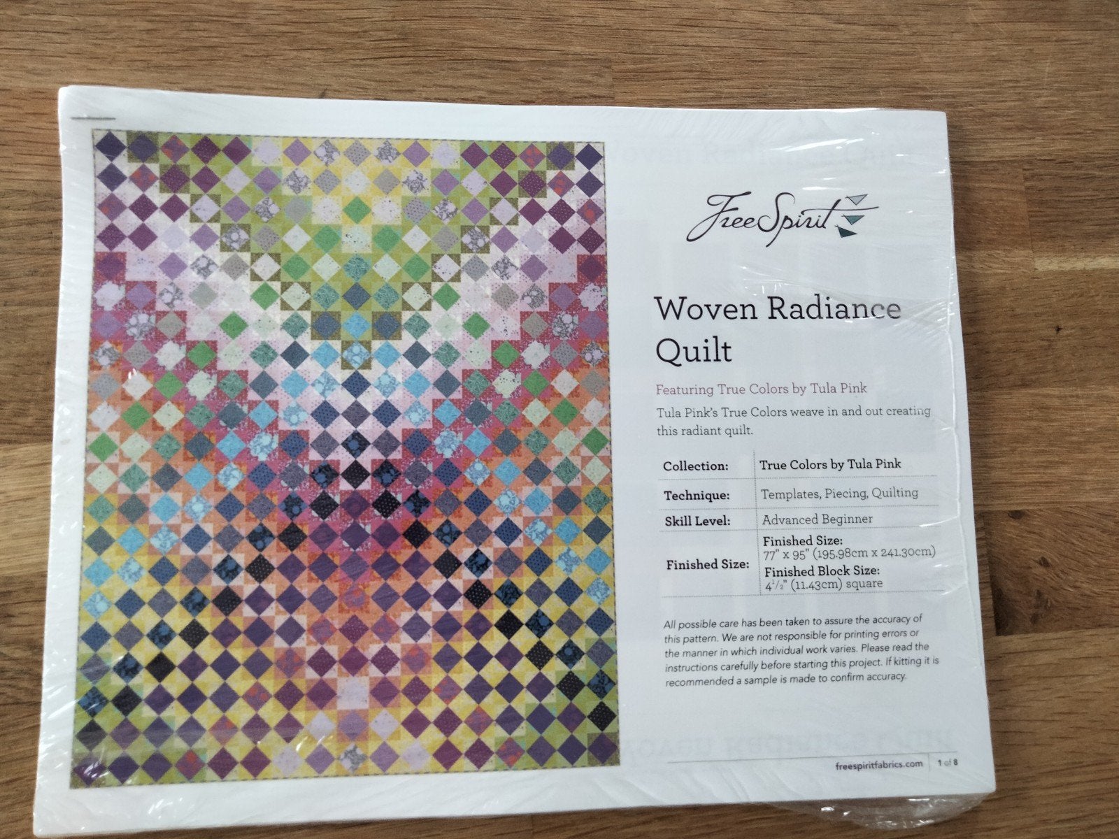 Free Spirit Woven Radiance Quilt Patroon Tula Pink, Abstract, Textiel, Nieuw, Meerkleurig