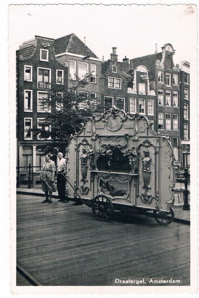 389 / AMSTERDAM : Draaiorgel, Verzenden, 1940 tot 1960, Gelopen, Noord-Holland