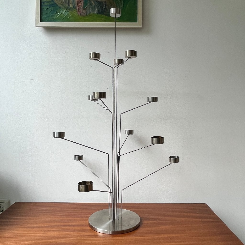 Blomus design rvs kandelaar Estilo voor waxinelichten, Rvs, Ophalen of Verzenden, Zo goed als nieuw, Estilo