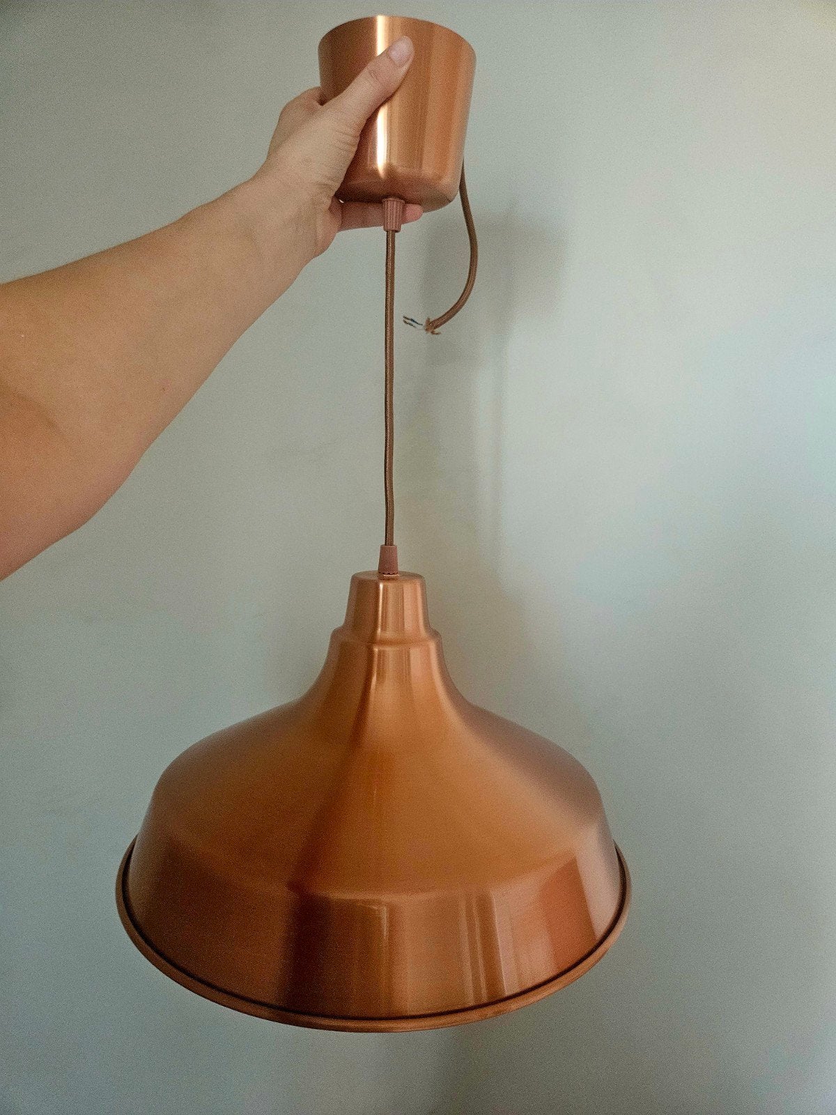 Ikea VINKARE hanglamp, koperkleurig, Ophalen, Gebruikt, Metaal, Modern, Industrieel