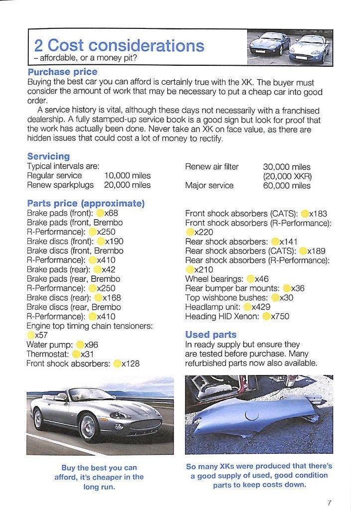 Jaguar XK8 & XKR (1996-2005), Verzenden